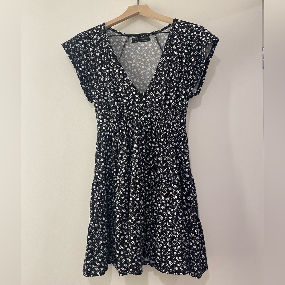 Urban Outfitters Floral Black and White Dress